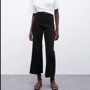 Zara Marine Straight Black Jeans